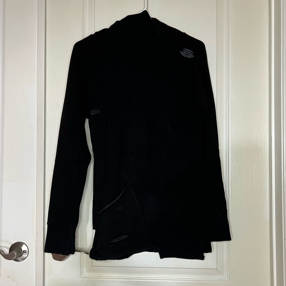 Body Engineers Small Black Asymmetric Hoodie